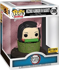 FUNKO POP! DELUXE ANIMATION: DEMON SLAYER - 6" NEZUKO KAMADO IN BASKET **HOT TOPIC EXCLUSIVE** #1309