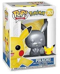 Funko Pop! Games: Pokemon - Pikachu (Metallic Silver) #353