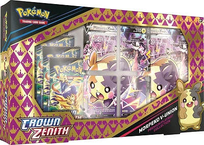 Pokemon TCG - Crown Zenith Morpeko V-Union Premium Playmat Collection Box Set