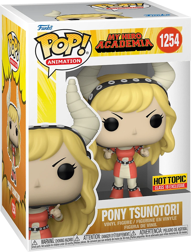 FUNKO POP! ANIMATION: MY HERO ACADEMIA [MHA] - PONY TSUNOTORI **HOT TOPIC EXCLUSIVE** #1254