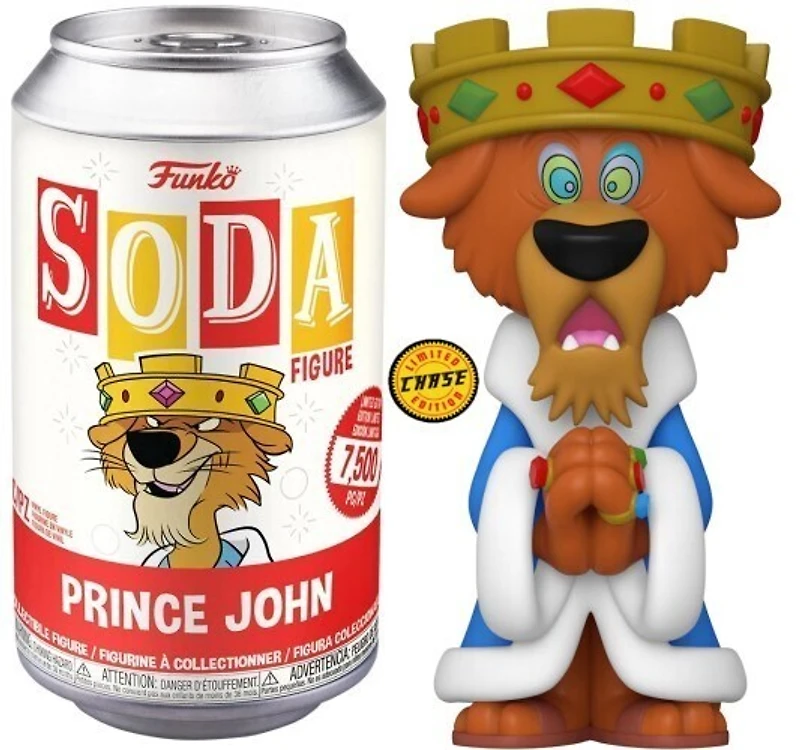 FUNKO SODA! DISNEY: ROBIN HOOD - PRINCE JOHN **SEALED CAN**