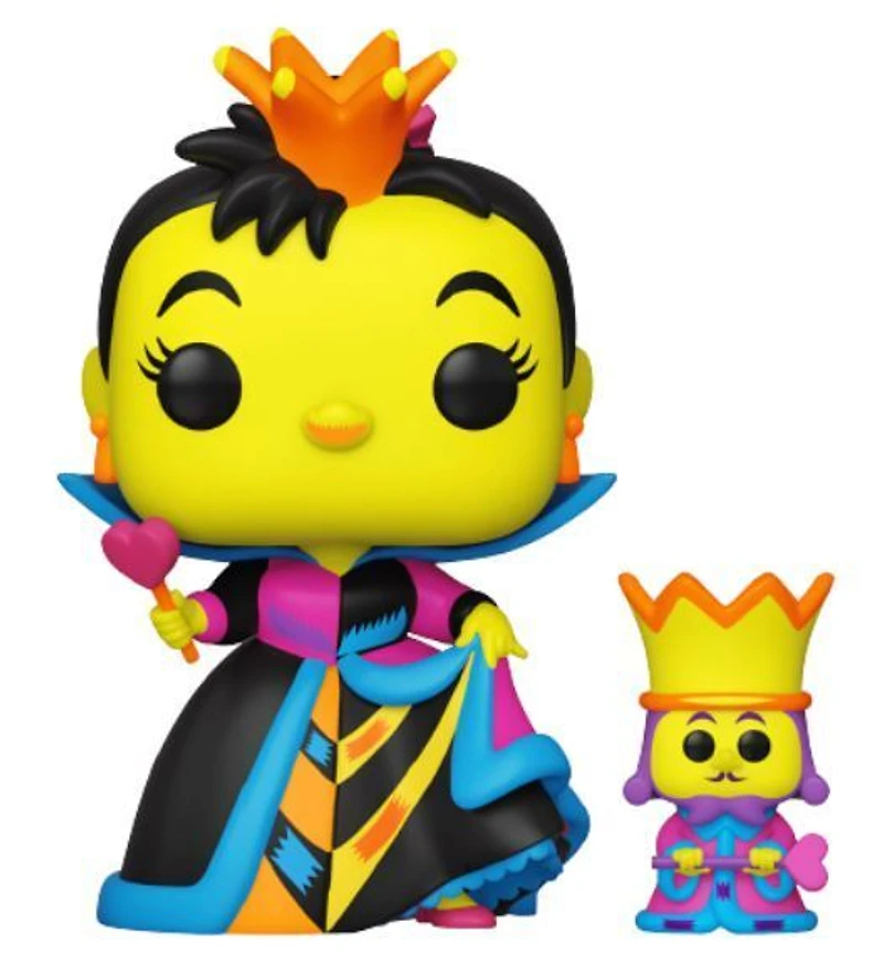 FUNKO POP! DISNEY: ALICE IN WONDERLAND [70TH ANNIVERSARY] - QUEEN OF HEARTS [BLACK LIGHT GLOW] **FUNKO SHOP EXCLUSIVE** #1063