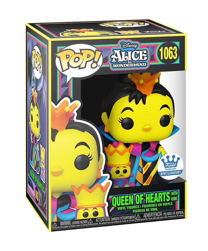 FUNKO POP! DISNEY: ALICE IN WONDERLAND [70TH ANNIVERSARY] - QUEEN OF HEARTS [BLACK LIGHT GLOW] **FUNKO SHOP EXCLUSIVE** #1063