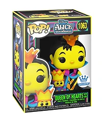 FUNKO POP! DISNEY: ALICE IN WONDERLAND [70TH ANNIVERSARY] - QUEEN OF HEARTS [BLACK LIGHT GLOW] **FUNKO SHOP EXCLUSIVE** #1063