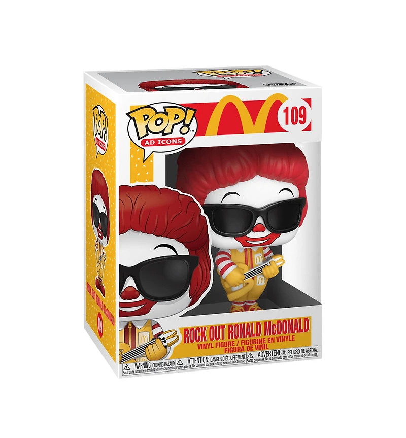 FUNKO POP! AD ICONS: MCDONALD'S - ROCK OUT RONALD MCDONALD #109