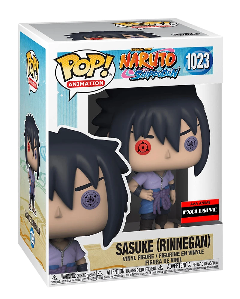 **Chase & Common Bundle** Funko Pop! Anime: Naruto - Sasuke (Rinnegan) #1023 [AAA Anime Exclusive]
