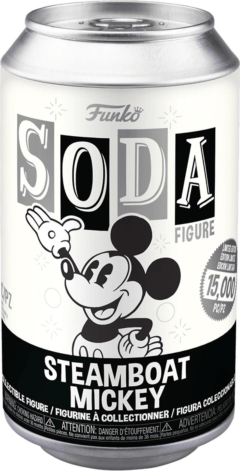 FUNKO SODA! DISNEY: MICKEY MOUSE - STEAMBOAT MICKEY **SEALED CAN**