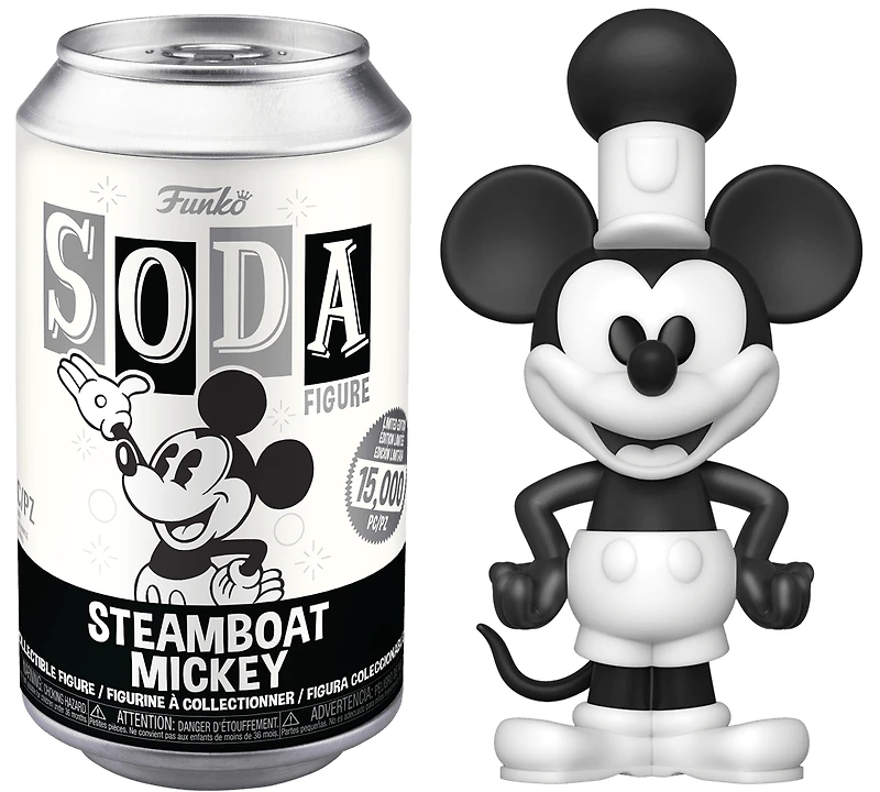 FUNKO SODA! DISNEY: MICKEY MOUSE - STEAMBOAT MICKEY **SEALED CAN**