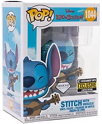 FUNKO POP! DISNEY: LILO & STITCH - STITCH W/ UKULELE [DIAMOND COLLECTION] **ENTERTAINMENT EARTH EXCLUSIVE** #1044