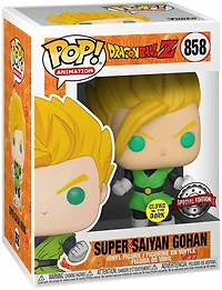 FUNKO POP! ANIMATION: DRAGON BALL Z [DBZ] - SUPER SAIYAN [SS] GOHAN [GITD] **ENTERTAINMENT EARTH EXCLUSIVE** #858