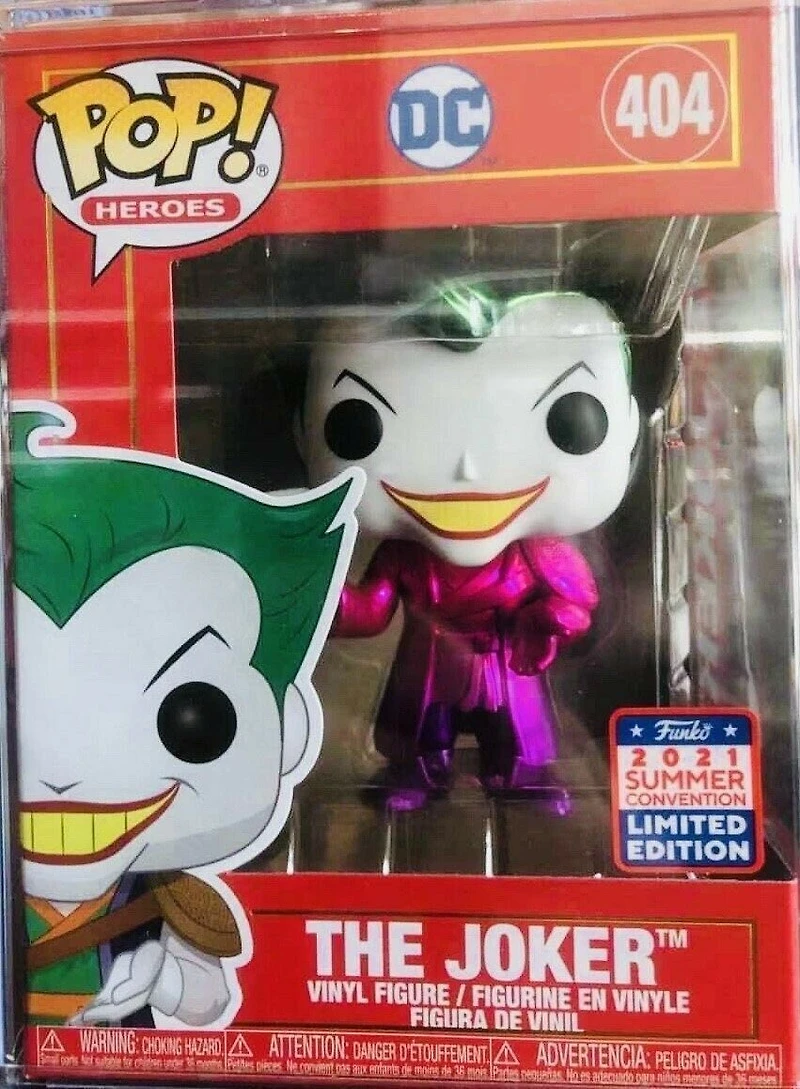 FUNKO POP! HEROES [DC]: BATMAN - THE JOKER [IMPERIAL PALACE - PURPLE METALLIC] **2021 FUNKO SHANGHAI EXCLUSIVE** #404