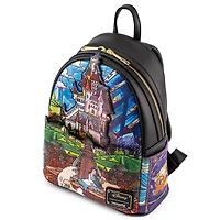 LOUNGEFLY DISNEY BEAUTY & THE BEAST PRINCESS CASTLE BELL MINI BACKPACK