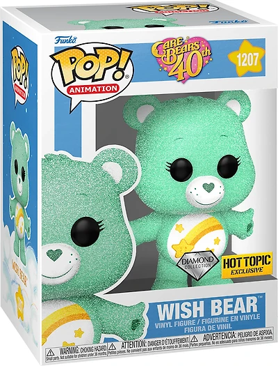 FUNKO POP! ANIMATION: CARE BEARS [40TH ANNIVERSARY] - WISH BEAR [DIAMOND COLLECTION] **HOT TOPIC EXCLUSIVE** #1207