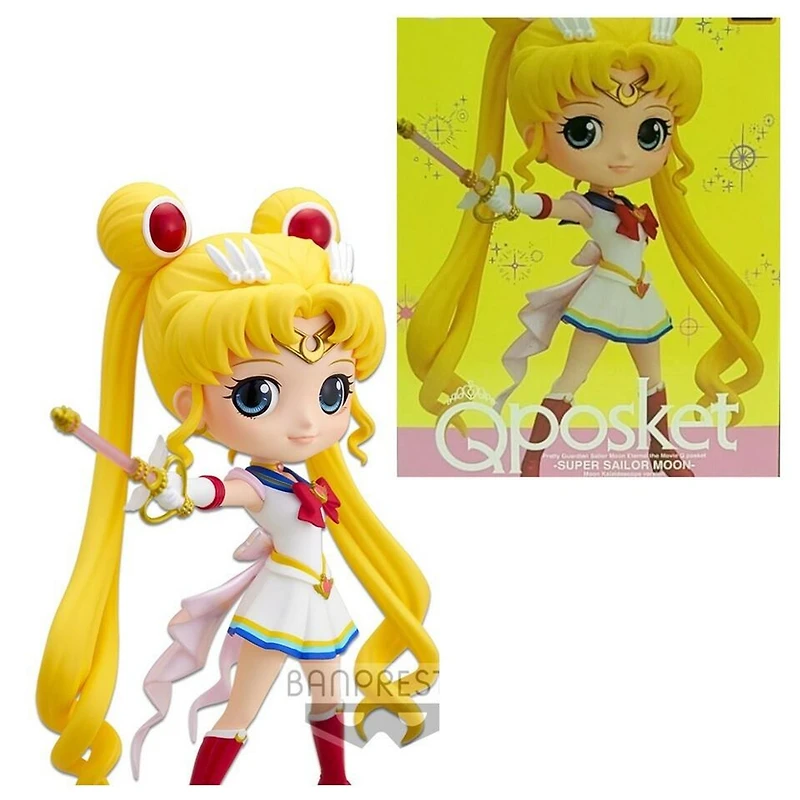 BANPRESTO Pretty Guardian Sailor Moon Eternal The Movie Super Sailor Moon Kaleidoscope Ver. Q Posket Statue
