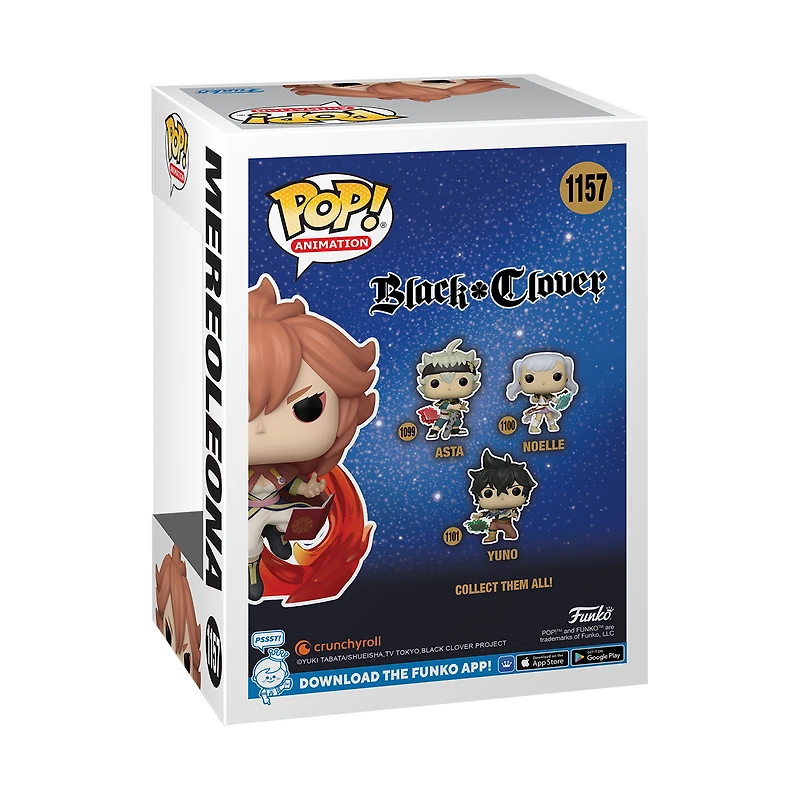 FUNKO POP! BLACK CLOVER MEREOLEONA WITH FLAME FISTS **CR EXCLUSIVE** #1157