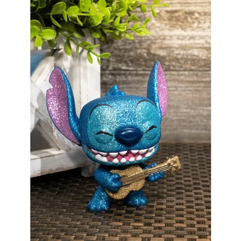FUNKO POP! DISNEY: LILO & STITCH - STITCH W/ UKULELE [DIAMOND COLLECTION] **ENTERTAINMENT EARTH EXCLUSIVE** #1044