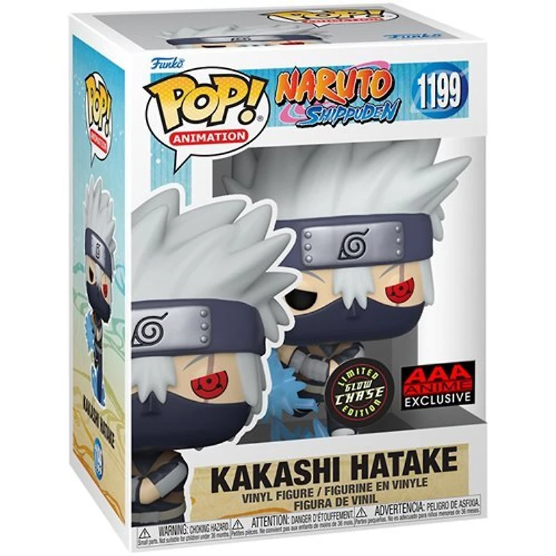 **CHASE & COMMON BUNDLE** FUNKO POP! ANIMATION: NARUTO SHIPPUDEN YOUNG KAKASHI HATAKE with CHIDORI **AAA EXCLUSIVE**