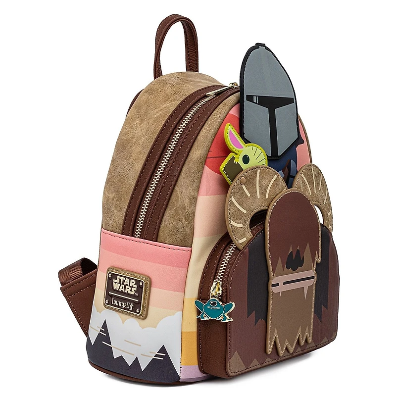 LOUNGEFLY EXCLUSIVE STAR WARS MANDALORIAN BANTHA RIDE COSPLAY Mini Backpack