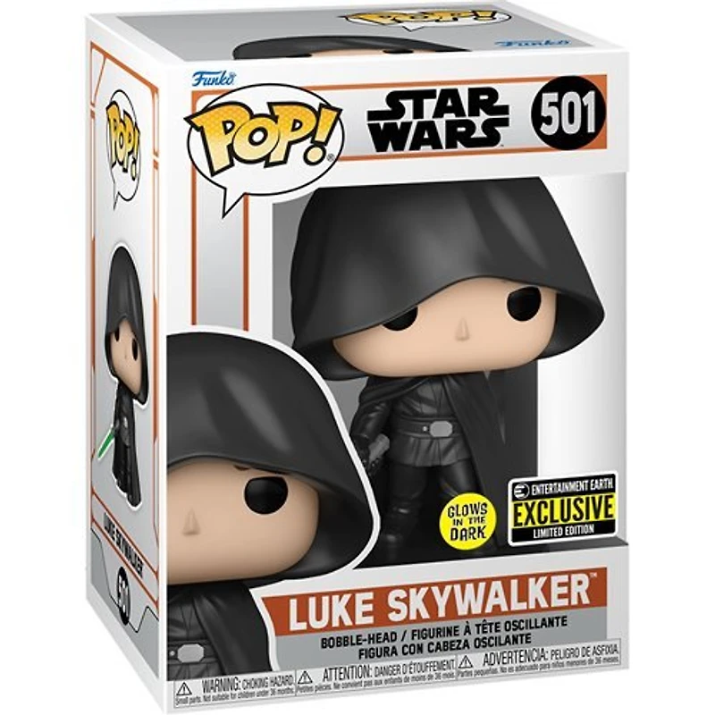 Funko Pop! Star Wars: The Mandalorian - Luke Skywalker #501 [Entertainment Earth Exclusive - GITD]