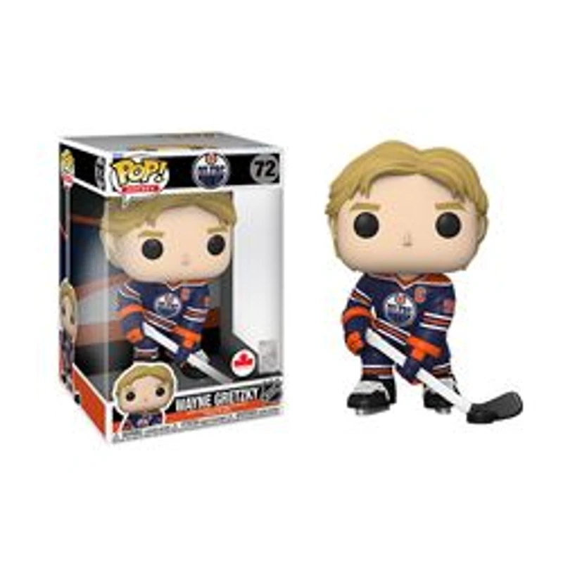 Funko Pop! LARGE 10-inch Sports NHL Oilers Wayne Gretzky 10" BLUE Uniform CANADA Exclusive *PREORDER ETA Oct 2021*