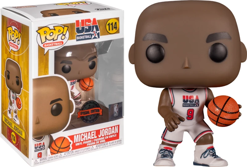 Funko Pop! Michael Jordan 1992 USA BASKETBALL #114 WHITE JERSEY