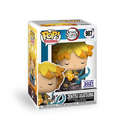 Funko Pop! Animation: DEMON SLAYER - ZENITSU THUNDER BREATHING FIRST FORM *FUNIMATION Exclusive* #987