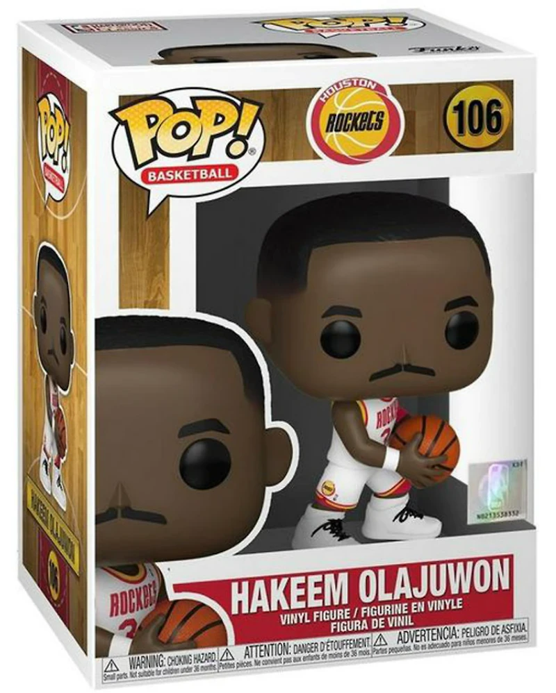 FUNKO POP! BASKETBALL [NBA LEGENDS]: HOUSTON ROCKETS - HAKEEM OLAJUWON [WHITE HOME JERSEY] #106