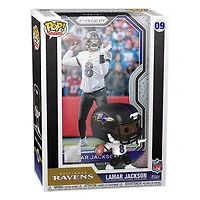 Funko Pop! Sports NFL- PRIZM BALTIMORE RAVENS LAMAR JACKSON #09 TRADING CARD
