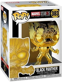 FUNKO POP! MARVEL STUDIOS [THE FIRST 10 YEARS] - BLACK PANTHER [GOLD CHROME] #383