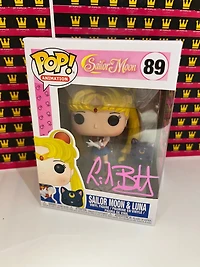 FUNKO POP! SAILOR-MOON #89 -  **voice actor Linda Ballantyne AUTOGRAPHED**
