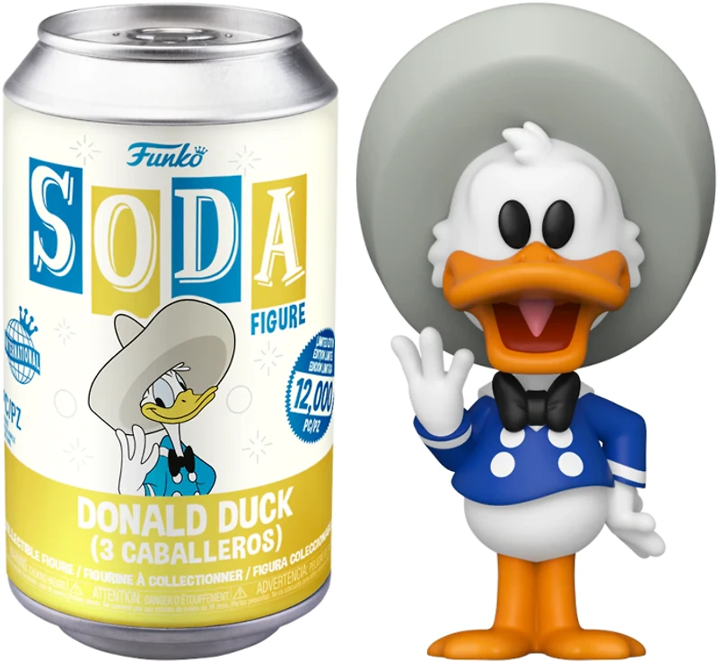 DONALD DUCK 3 CABALLEROS FUNKO SODA VINYL LIMITED EDITION LE 12,000