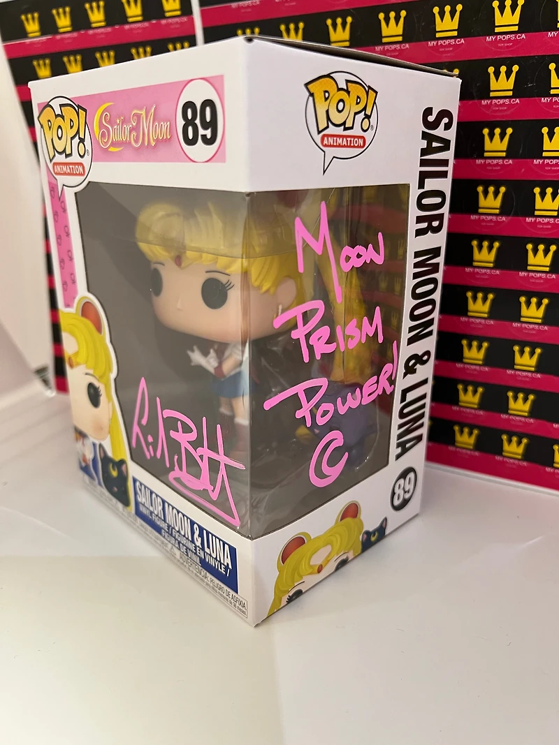 FUNKO POP! SAILOR-MOON #89 -  **voice actor Linda Ballantyne AUTOGRAPHED**