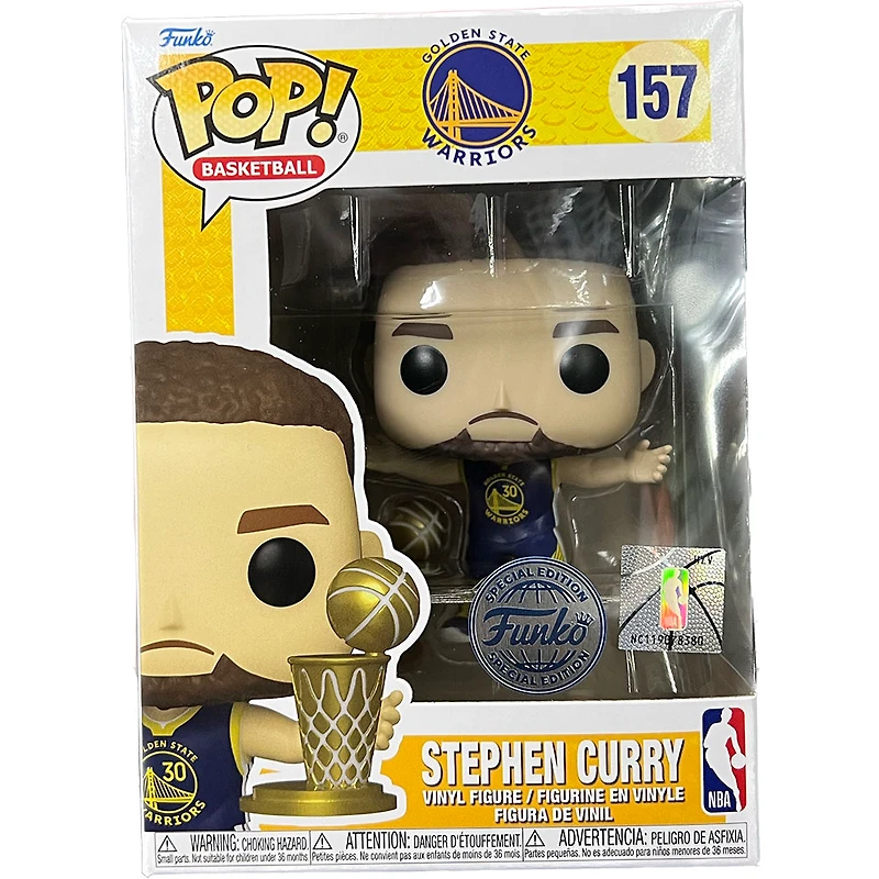 Funko Pop! NBA Golden State Warriors Stephen Curry with Trophy [SPECIAL EDITION Exclusive] #157
