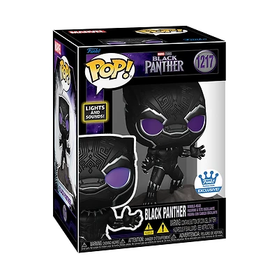 Funko Pop! MARVEL BLACK PANTHER - LIGHT AND SOUNDS #1217 [FUNKO SHOP EXCLUSIVE] *PREORDER*