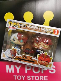 FUNKO POP! MY HERO ACADEMIA SHOTO TODOROKI & ENDEAVOR 2 PACK EXCLUSIVE