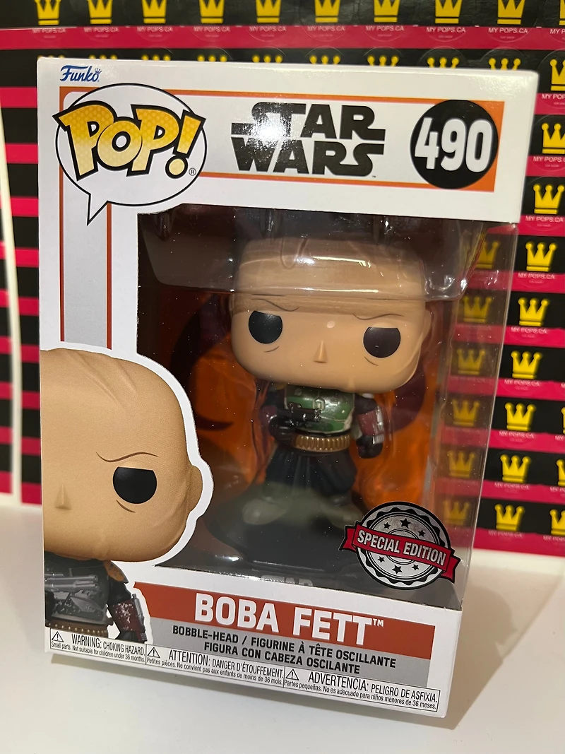 FUNKO POP! STAR WARS - MANDALORIAN BOBA FETT UNMASKED #490