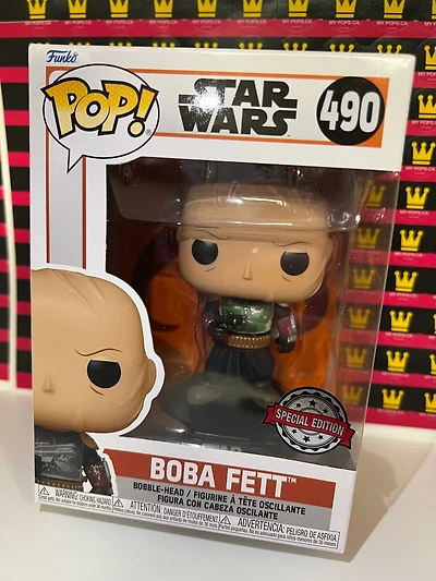 FUNKO POP! STAR WARS - MANDALORIAN BOBA FETT UNMASKED #490