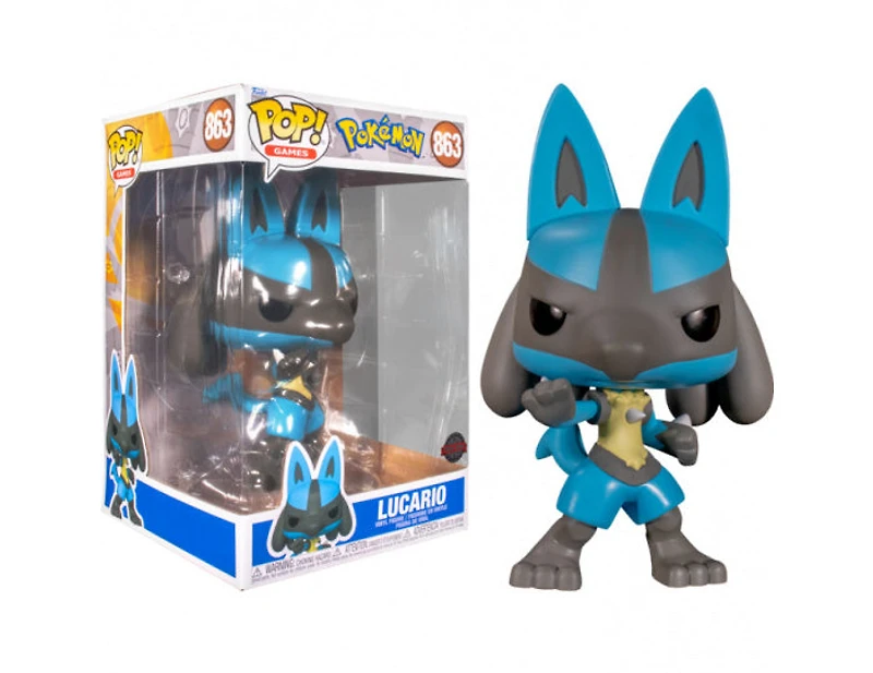 Funko Pop! Games: Pokemon - Jumbo 10" Lucario #863 [Special Edition]