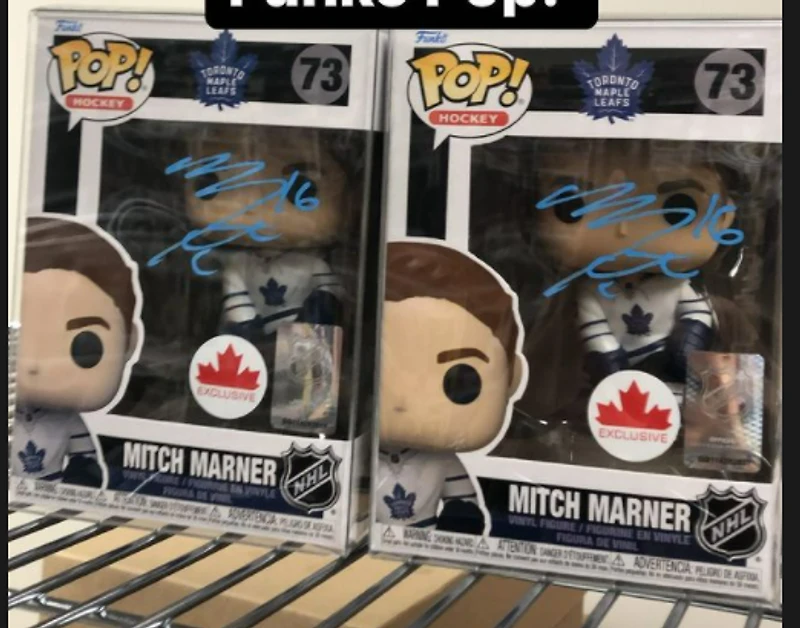 FUNKO POP! HOCKEY [NHL]: TORONTO MAPLE LEAFS - MITCH MARNER [AWAY JERSEY] **CDN EXCLUSIVE** #73 **AUTOGRAPHED**