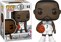 FUNKO POP! BASKETBALL [NBA]: BROOKLYN NETS - KEVIN DURANT [WHITE HOME JERSEY] #63