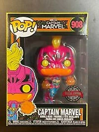 Funko Pop! Marvel: Captain Marvel Black Light Special Edition #908