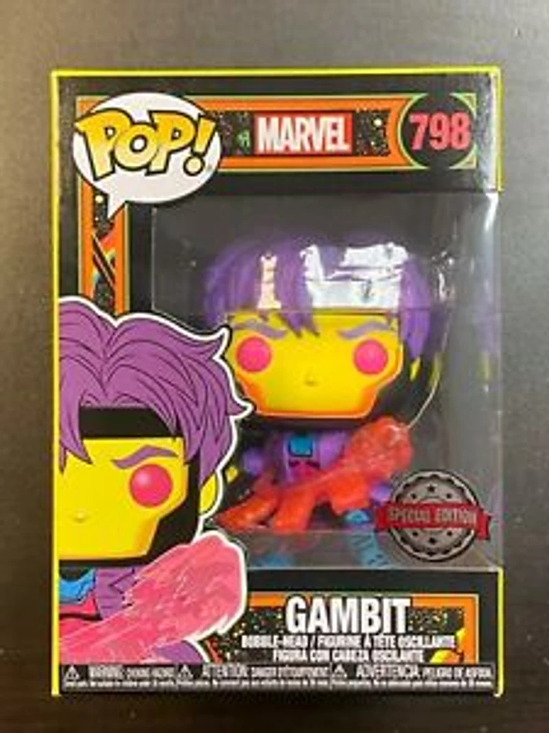 Funko Pop! MARVEL X-MEN CLASSIC GAMBIT Black Light #798