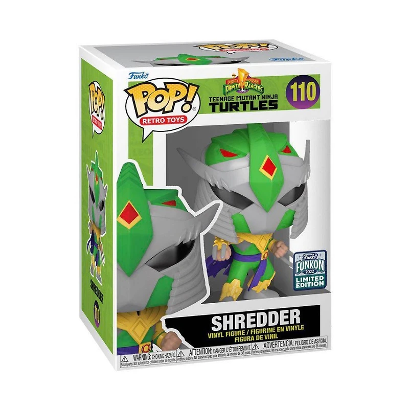 Funko Pop! TMNT X MMPR - Shredder As Green Ranger #110  [2022 Funkon Convention Exclusive]