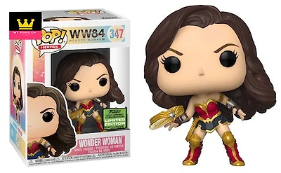 Funko Pop! WW84 Wonder Woman with Tiara Boomerang (Metallic) **2021 ECCC SPRING CON EXCL** #347