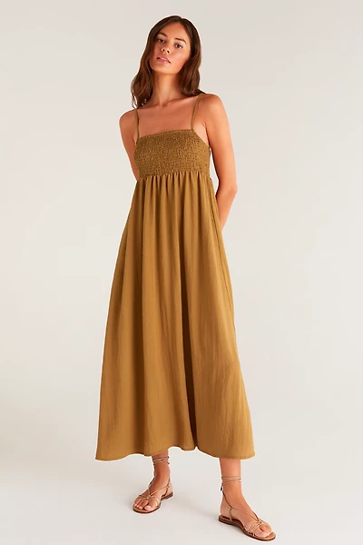 Z Supply Beachside Midi Dress | Sandstone | Pacific City Z Supply Beachside Midi Dress | Sandstone | Pacific City