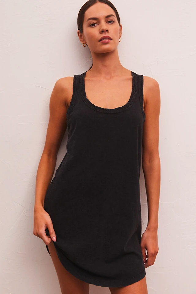 easy going z supply slub dress medium Women's Linden Rib Maxi Dress, Khaki Green, Small Made of airy and textured fabric Sophia Slub Mini Dress |