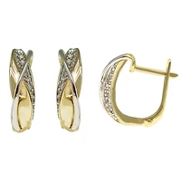 Boucles D’oreilles 14 Kt Roger Roy E05-97057-YW