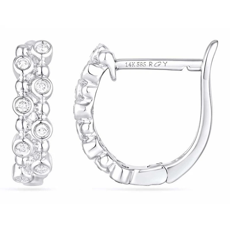 Boucles D’oreilles 14 Kt Van&Co SE043434DB