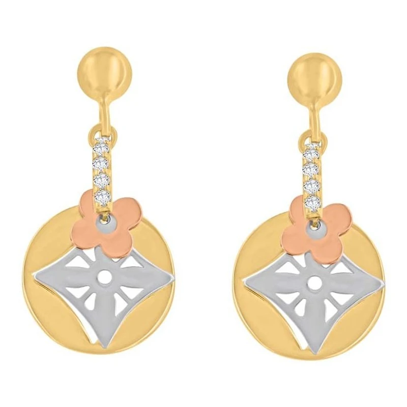 Boucles D’oreilles 10 Kt Roger Roy E206070