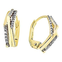 Boucles D’oreilles 10 Kt Roger Roy EDC01-6598-3T